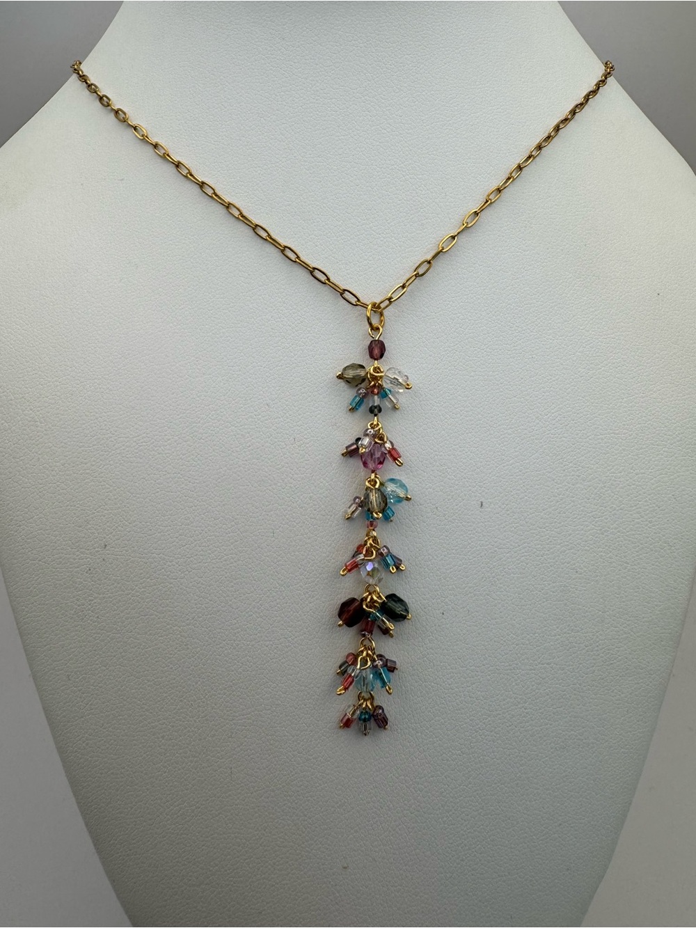 The Iris Cascade Necklace - Picture 3 of 3
